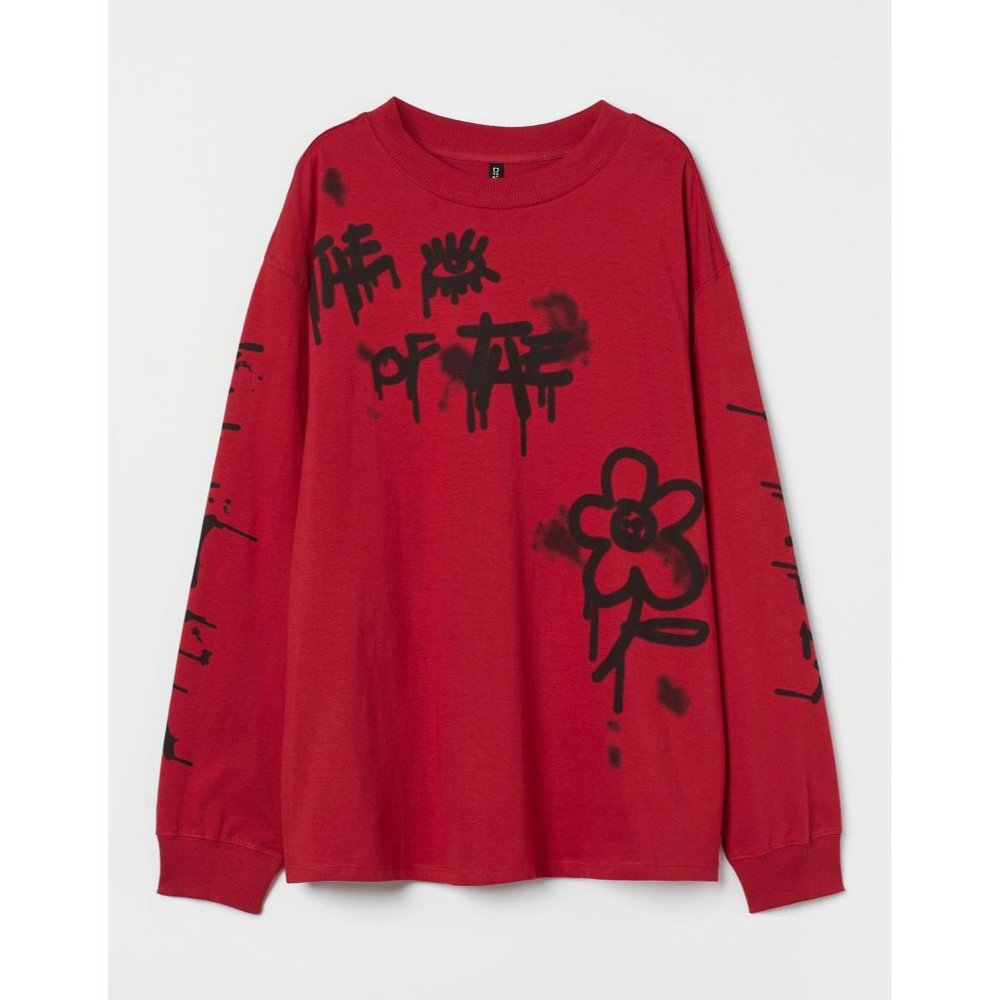 NWT Unisex H&M Long-sleeved Jersey Top Medium